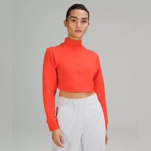 lululemon reversible mock neck orange